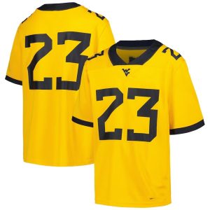 23WestVirginiaMountaineersFootballGameJersey-Gold