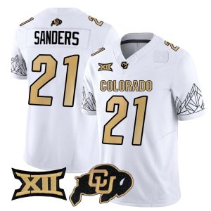 ColoradoBuffaloes_21ShiloSanders2024WhiteHomeFootballJersey