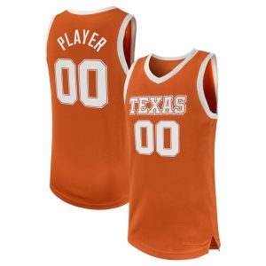 CustomTexasLonghornsNILPick-A-PlayerBasketballReplicaJersey-TexasOrange