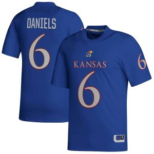 JalonDanielsKansasJayhawksadidasNILReplicaFootballJersey-Royal