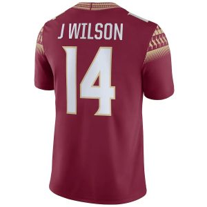 JohnnyWilsonFloridaStateSeminolesNikeNILReplicaFootballJersey-Garnet