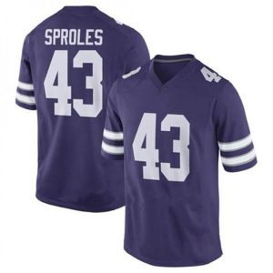 K.StateWildcats_43DarrenSprolesPurpleVaporStitchedJersey