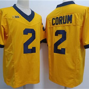 M.Wolverines_2BlakeCorum2023F.U.S.E.YellowStitchedJersey