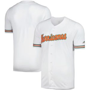 MiamiHurricanesReplicaBaseballJersey-White-1