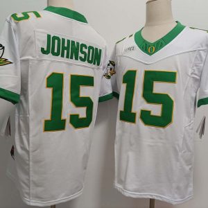 OregonDucks_15TezJohnsonWhite2024FUSECollegeFootballJersey-1